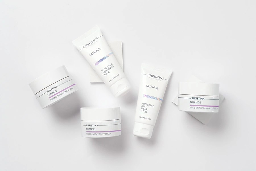 Gamme de produits cosmétiques de la marque Christina
